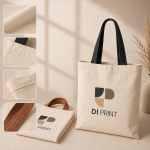 Custom Cotton Tote Bag with Coloured Handles - Image 2