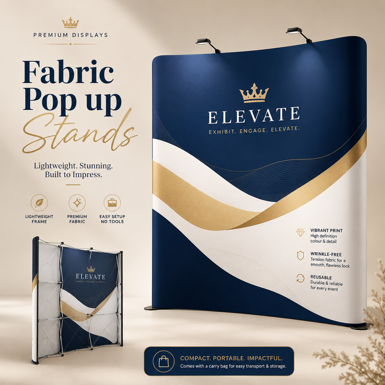 Fabric Pop up Stands Fabric Pop up Display Stands - Image 1