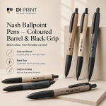 Nash Ballpoint Pens Coloured Barrel and Black Grip