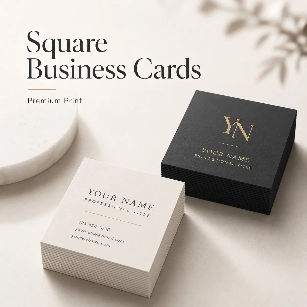 Square Business Cards Square Business Cards - Image 1
