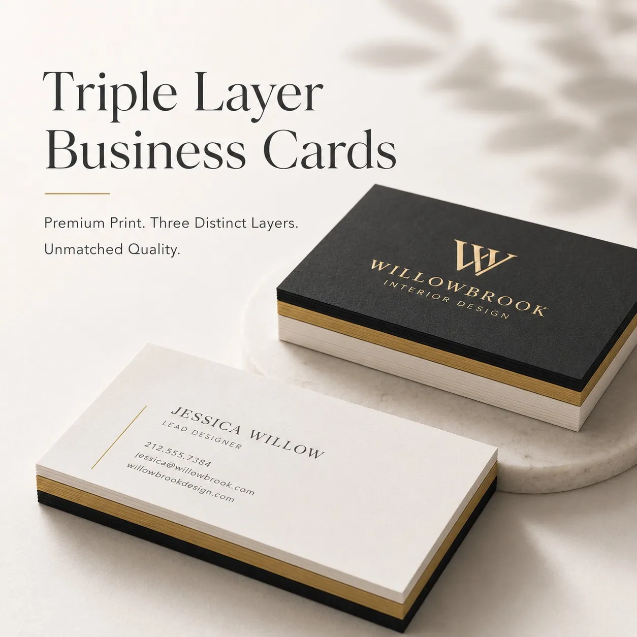 Triple Layer Business Cards Triple Layer Business Cards - Image 1