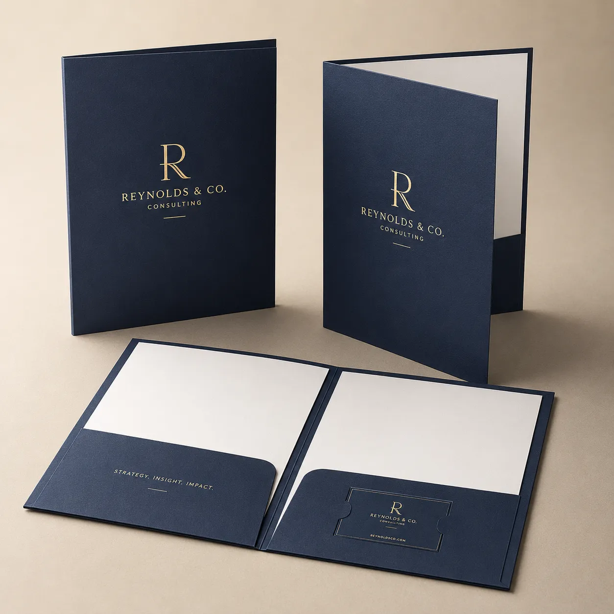 Glued Presentation Folders img Glued Folders - Image 1