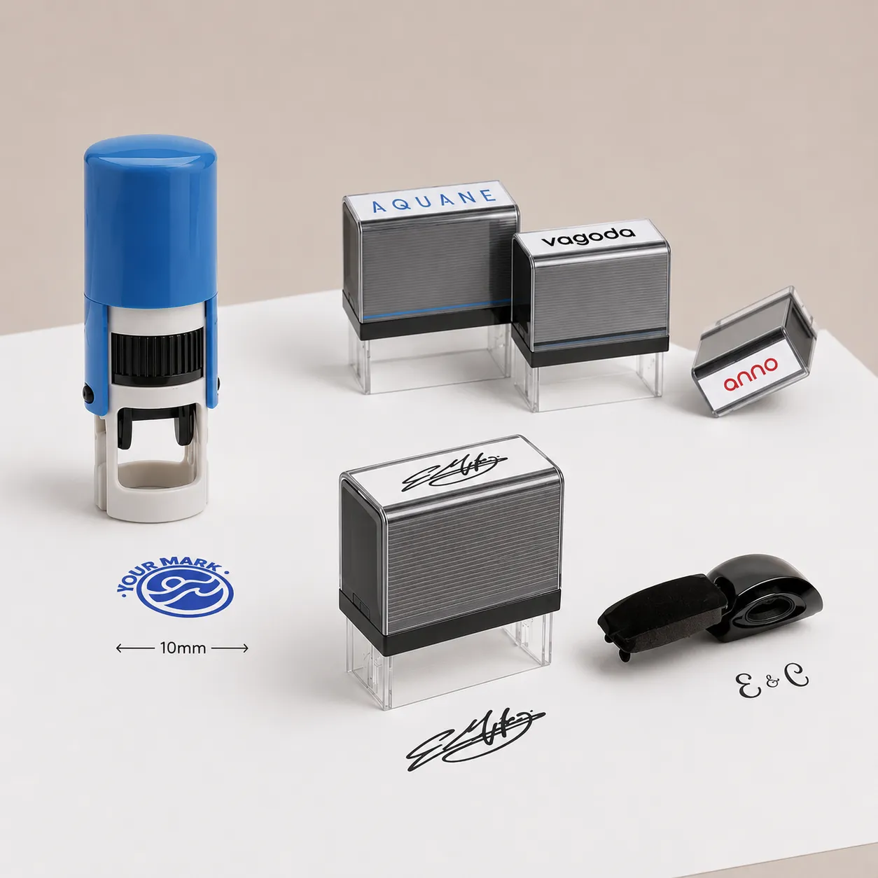 Self Ink Stamps img Self Ink Pocket Stamp - Image 1