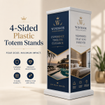 4 Sided Plastic Totem Stand