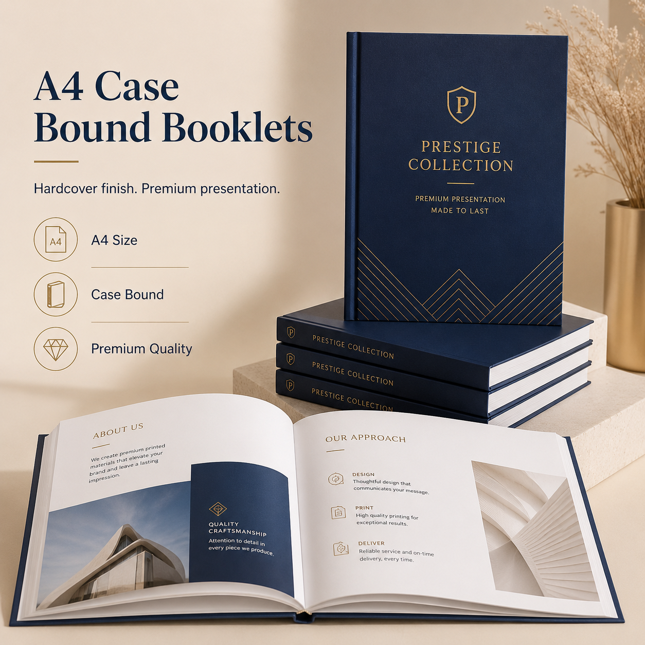 A4 Casebound Booklets A4 Case Bound Booklets - Image 1