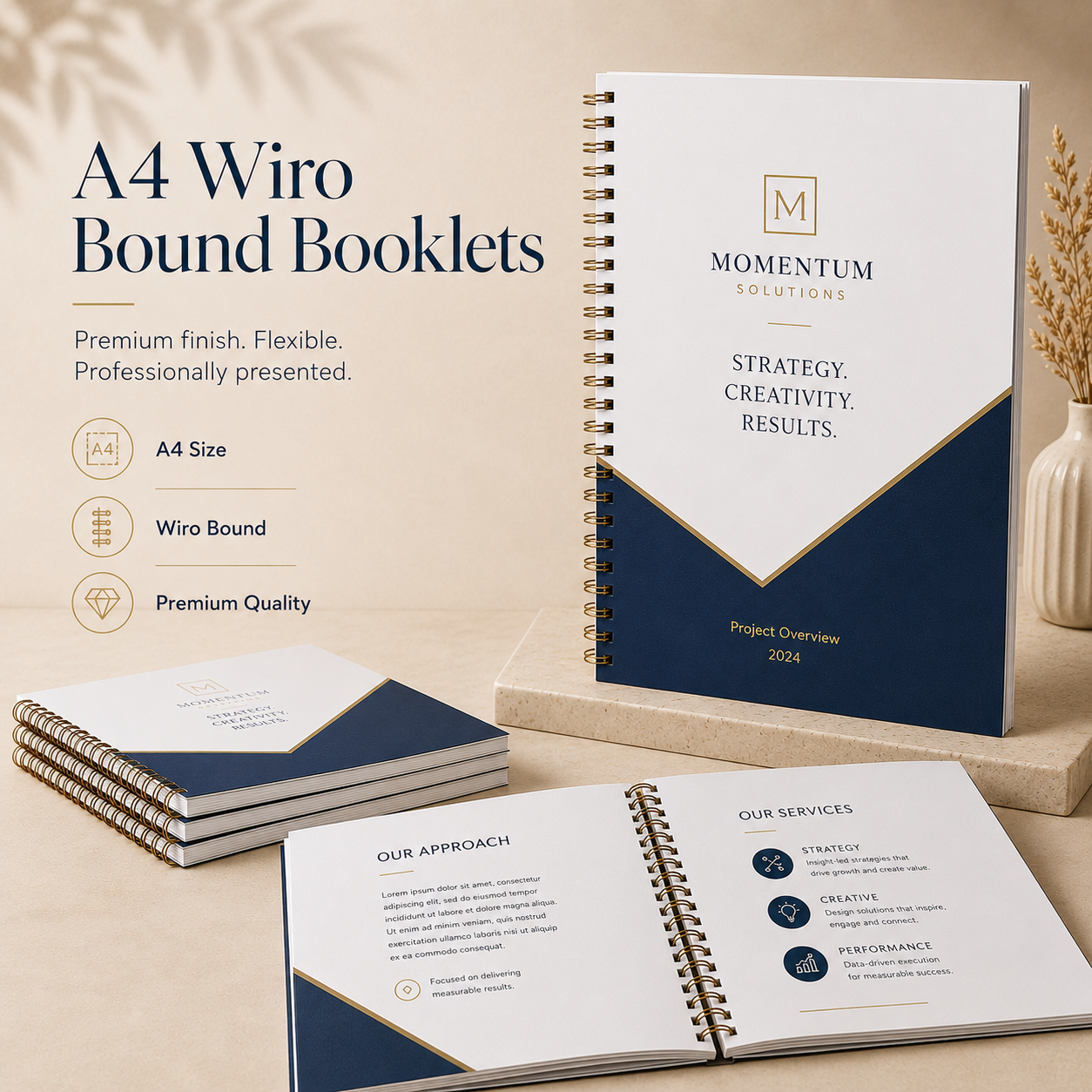 A4 Wiro Bound Booklets A4 Wiro Bound Booklets - Image 1