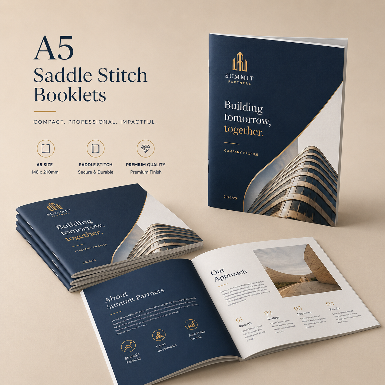 A5 Saddle Stitch Booklets A5 Saddle Stitched Booklets - Image 1