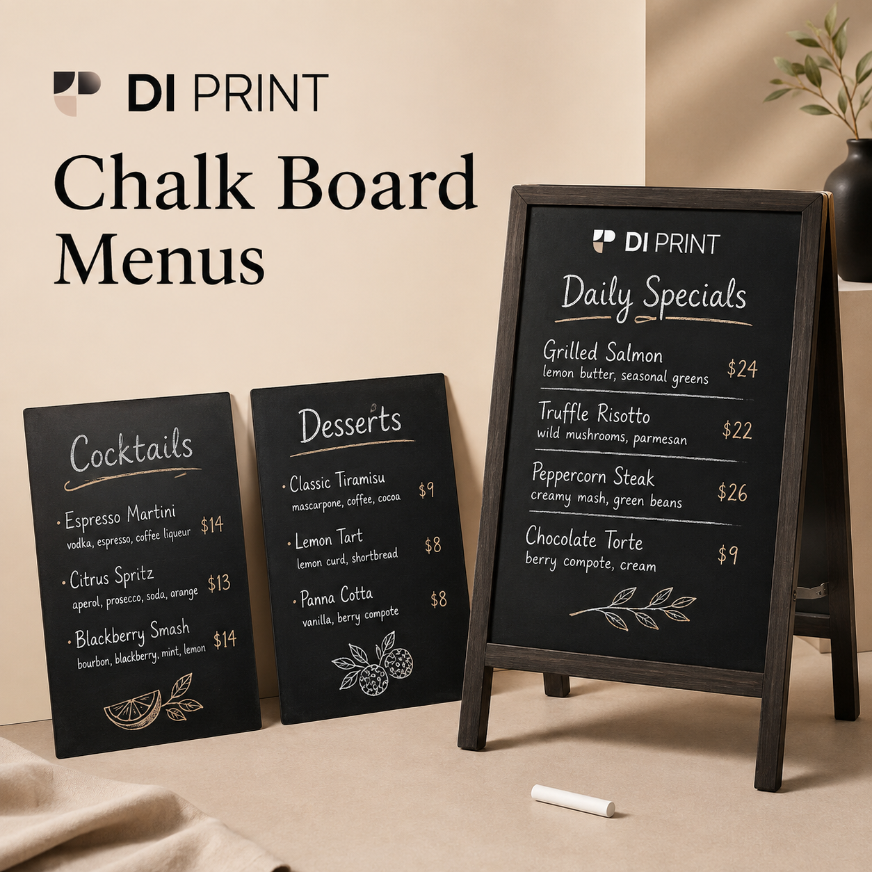 Chalk Board Menus Chalk Board Menus - Image 1