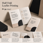 Half Fold Leaflet Printing