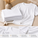 Promotional White Printed T-Shirt - Image 2