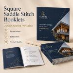 Square Saddle Stitched Booklets